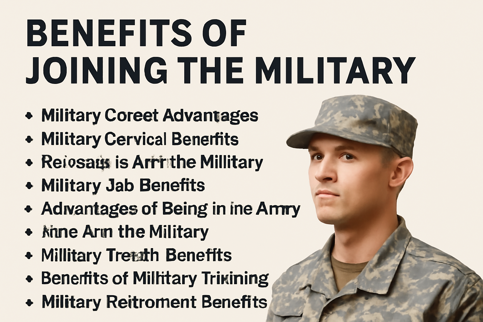 Benefits of joining the Military