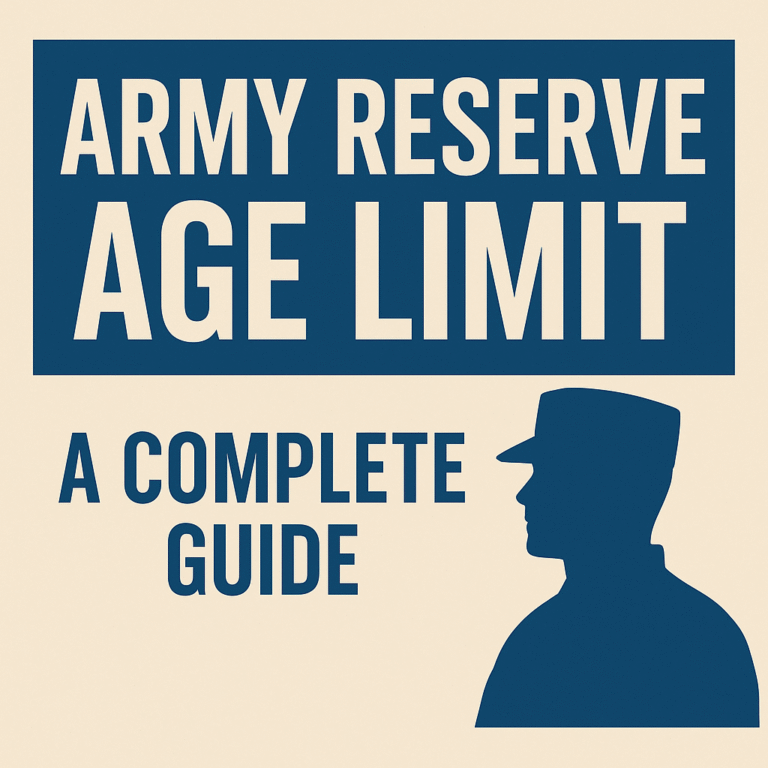 🪖 Army Reserve Age Limit – A Complete Guide for U.S. Applicants