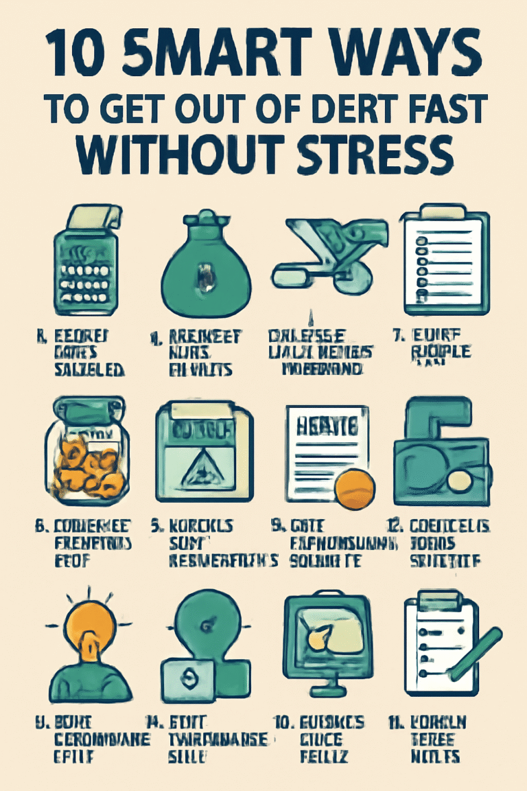 🏦 10 Smart Ways to Get Out of Debt Fast Without Stress
