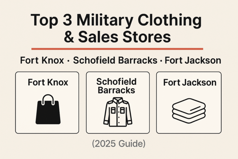 Top 3 Military Clothing and Sales Stores