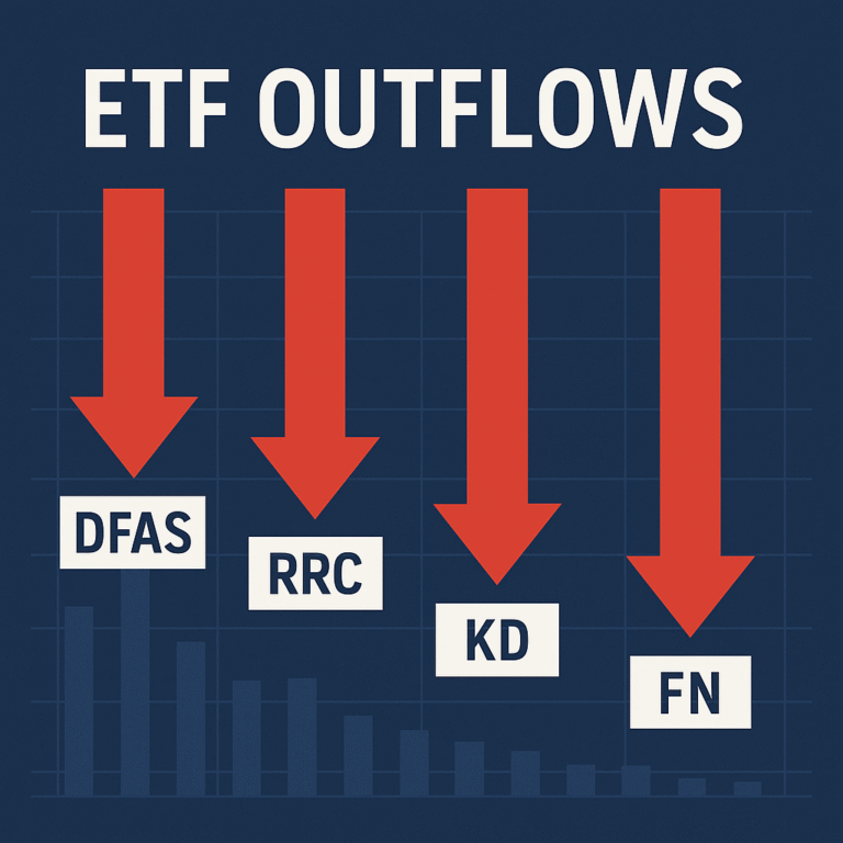 📰 Major Outflows Detected in DFAS, RRC, KD, and FN ETFs